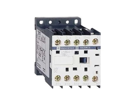 LP1K12004BD Stycznik 4-biegunowy NO x4 24VDC 12A na panel, na szynę DIN