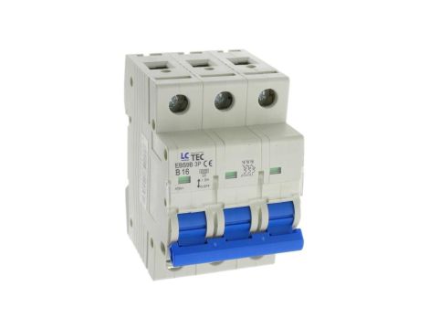 Wyłącznik instalacyjny nadprądowy nadmiarowoprądowy 3P 3M B 16A 6kA 490532 EBS9B