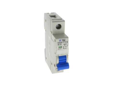 Wyłącznik instalacyjny nadprądowy nadmiarowoprądowy 1P 1M B 20A 6kA 490518 EBS9B
