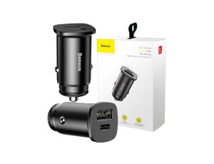 ŁADOWARKA SAMOCHODOWA Baseus Square CCALL-AS01 30W 5A 1x USB-A 1x USB-C QC 4.0+