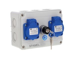 Rozdzielnica SP22-SAA-01 2x3x16A INA=10A IP54 SB-001505-P0030-54