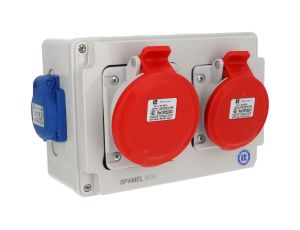 Rozdzielnica budowlana 32A 5P/32A 5P/16A 2x3P/16A IP54 SB-004005-S0060-54