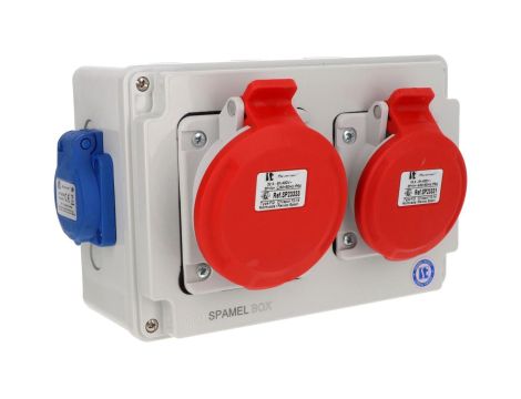 Rozdzielnica budowlana 32A 5P/32A 5P/16A 2x3P/16A IP54 SB-004005-S0060-54