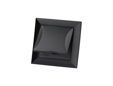 Gniazdo podtynkowe z/u IP44 p/t Pola czarne, 33209