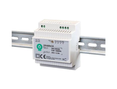 DIN60W15: Zasilacz DIN 15V/4A, plastic