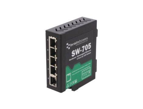 SW-705 Switch Ethernet, (niezarządzalny), liczba portów: 5, 530V DC, RJ45