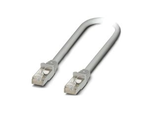 Patch cord S/UTP 5 linka Cu LSZH szary 0,5m 26AWG Żyły: 4 1227559