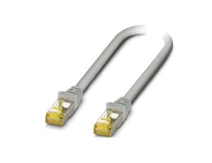 Patch cord S/FTP 6a linka Cu LSZH szary 0,5m 26AWG Żyły: 8 1227573