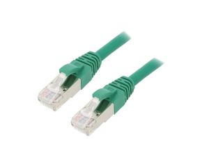 Patch cord ETHERLINE Cat.6a,S/FTP 6a linka Cu LSZH zielony 24441349