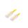 Patch cord TX6A-28™,U/UTP 6a drut Cu LSZH żółty 0,5m 28AWG UTP28X0.5MYL
