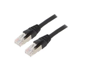 Patch cord ETHERLINE Cat.6a,S/FTP 6a linka Cu LSZH czarny 24441323