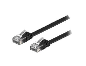 F.U/UTP6-CU-100BK Patch cord U/UTP 6 linka Cu PVC czarny 10m 32AWG