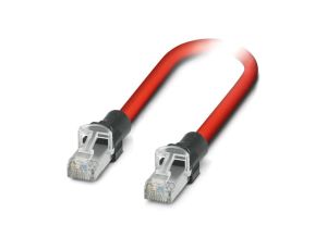Patch cord S/FTP 5 linka Cu,cynowana PVC czerwony 2m 22AWG 1112929