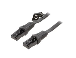 Patch cord U/UTP 6 Cu PVC czarny 10m RJ45 wtyk,z obu stron IBABL