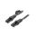 IBABL Patch cord U/UTP 6 Cu PVC czarny 10m RJ45 wtyk,z obu stron