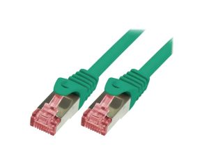 CQ2085S Patch cord S/FTP 6 linka Cu LSZH zielony 7,5m 27AWG