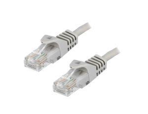 Patch cord U/UTP 5e CCA szary 20m RJ45 wtyk,z obu stron CP1112U