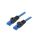 CPP003 Patch cord U/UTP 6a drut Cu niebieski 3m 24AWG