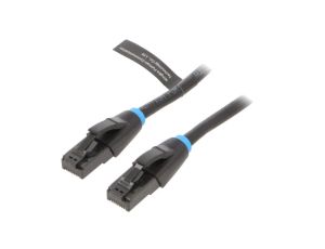 IBKBS Patch cord U/UTP 6 OFC PVC czarny 25m RJ45 wtyk,z obu stron