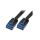 CP0140B Patch cord U/UTP 5e linka CCA PVC czarny 15m 30AWG