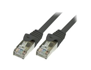 Patch cord S/FTP 6a linka Cu LSZH czarny 5m 26AWG CQ3073S