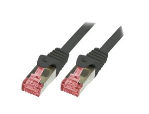 Patch cord S/FTP 6 linka Cu LSZH czarny 10m 27AWG CQ2093S