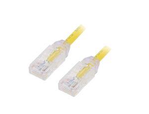 UTP28X5MYL Patch cord TX6A-28™,U/UTP 6a drut Cu LSZH żółty 5m 28AWG