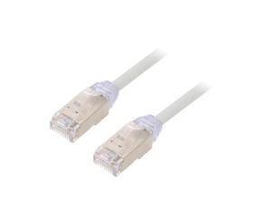 Patch cord F/UTP,TX6A-28™ 6a drut Cu LSZH szary 5m 28AWG STP28X5MIG