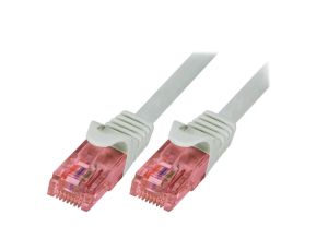 Patch cord U/UTP 6 linka Cu LSZH szary 5m 26AWG CQ2072U