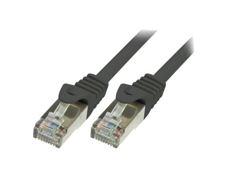 CP2093S Patch cord F/UTP 6 linka CCA PVC czarny 10m 26AWG