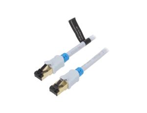 VAP-A06-S500 Patch cord S/FTP 6 OFC PVC szary 5m RJ45 wtyk,z obu stron