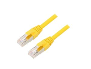 Patch cord ETHERLINE Cat.6a,S/FTP 6a linka Cu LSZH żółty 24441424