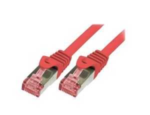 CQ2084S Patch cord S/FTP 6 linka Cu LSZH czerwony 7,5m 27AWG