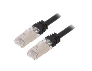 Patch cord S/FTP,TX6A™ 10Gig 6a linka Cu LSZH czarny 3m STP6X3MBL