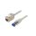 CC5032S Przedłużacz RJ45 S/FTP 6a linka Cu LSZH szary 1m 26AWG