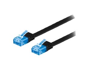 F.U/UTP6A-CU-100BK Patch cord U/UTP 6a linka Cu PVC czarny 10m 32AWG
