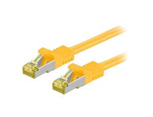 Patch cord S/FTP 6a linka Cu LSZH żółty 15m 26AWG 91647