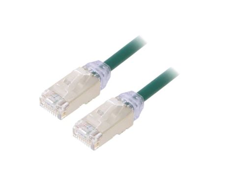 STP28X2MGR Patch cord F/UTP,TX6A-28™ 6a drut Cu LSZH zielony 2m 28AWG