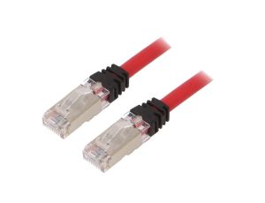 STP6X3MRD Patch cord S/FTP,TX6A™ 10Gig 6a linka Cu LSZH czerwony 3m