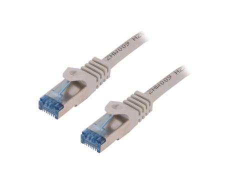 CQ4072S Patch cord S/FTP 6a linka Cu LSZH szary 5m 26AWG