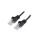 U/UTP5-CCA-200BK Patch cord U/UTP 5e linka CCA PVC czarny 20m 27AWG