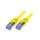 CQ3097S Patch cord S/FTP 6a linka Cu LSZH żółty 10m 26AWG