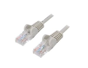 Patch cord U/UTP 5e linka CCA PVC szary 25m 27AWG 95635