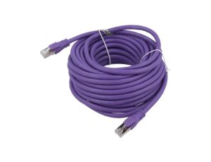 Patch cord S/FTP 6a linka OFC PVC fioletowy 8m 26AWG IBMVK