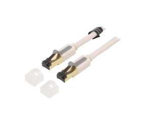 ICDHJ Patch cord S/FTP 7 Cu PVC szary 5m RJ45 wtyk,z obu stron