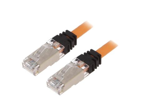 STP6X2MOR Patch cord S/FTP,TX6A™ 10Gig 6a linka Cu LSZH pomarańczowy