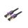 ICDBL Patch cord S/FTP 7 linka OFC PVC czarny 10m 28AWG
