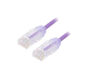Patch cord TX6-28™,U/UTP 6 linka Cu LSZH fioletowy 0,5m UTP28SP0.5MVL