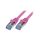 CQ3099S Patch cord S/FTP 6a linka Cu LSZH różowy 10m 26AWG
