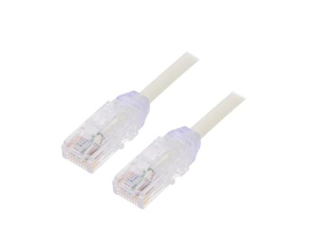 UTP28X0.5M Patch cord TX6A-28™,U/UTP 6a drut Cu LSZH biały 0,5m 28AWG